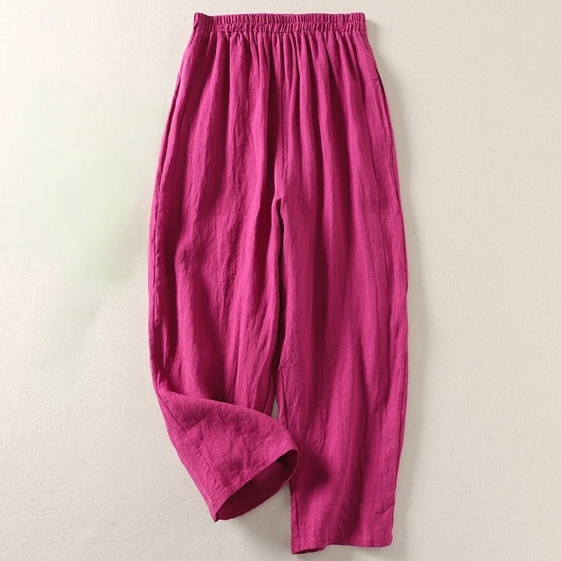 Tessa | Easy Comfort Pants – Linen Cotton Blend