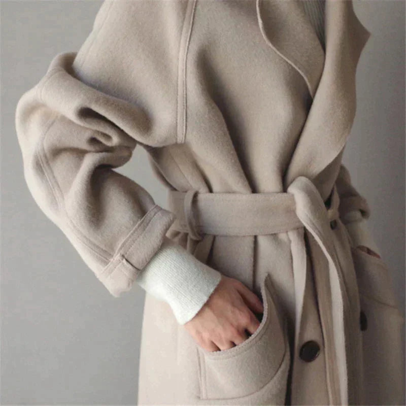 Cleo | Long Wool Coat for Women