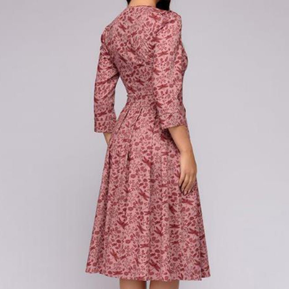 Dahlia | Floral Midi Dress