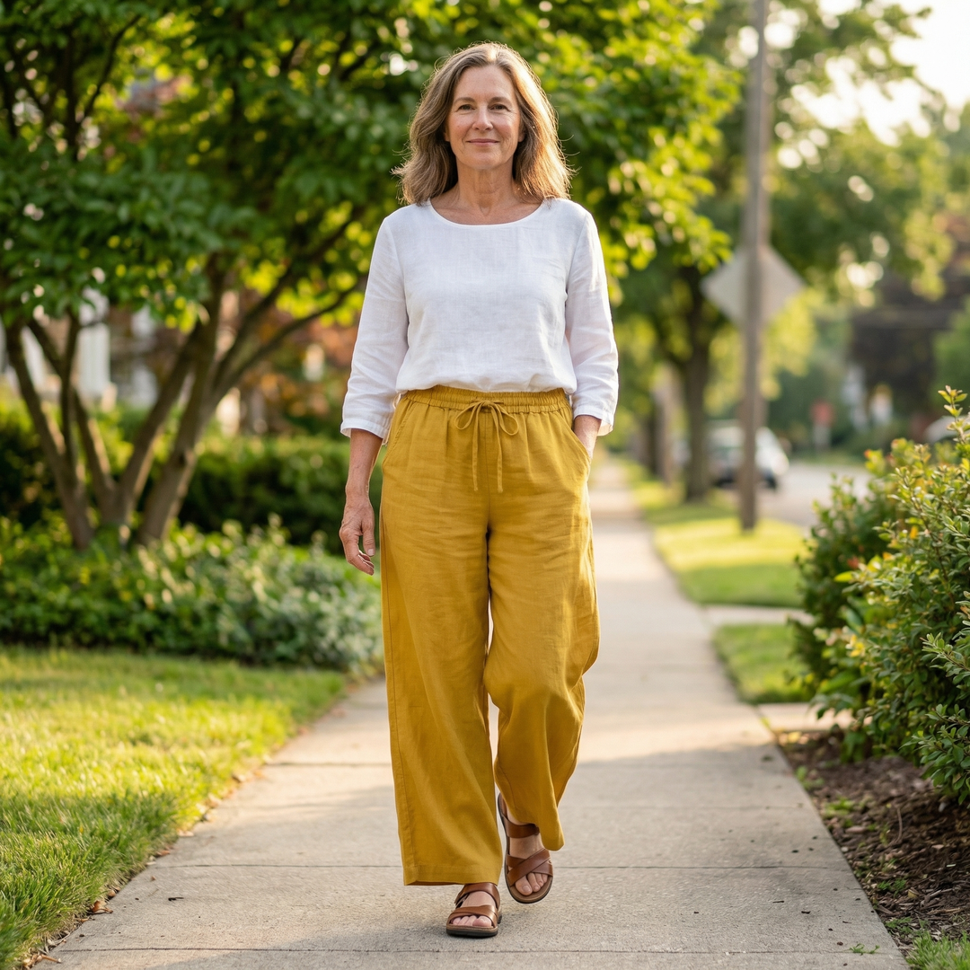 Arlena - LinenEase Wide-Leg Pants