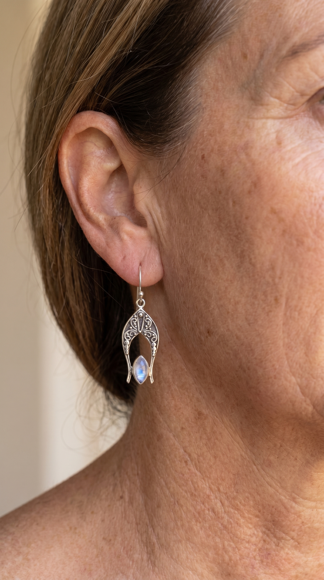 Lunelle | Bali Handcrafted Moonstone Earrings
