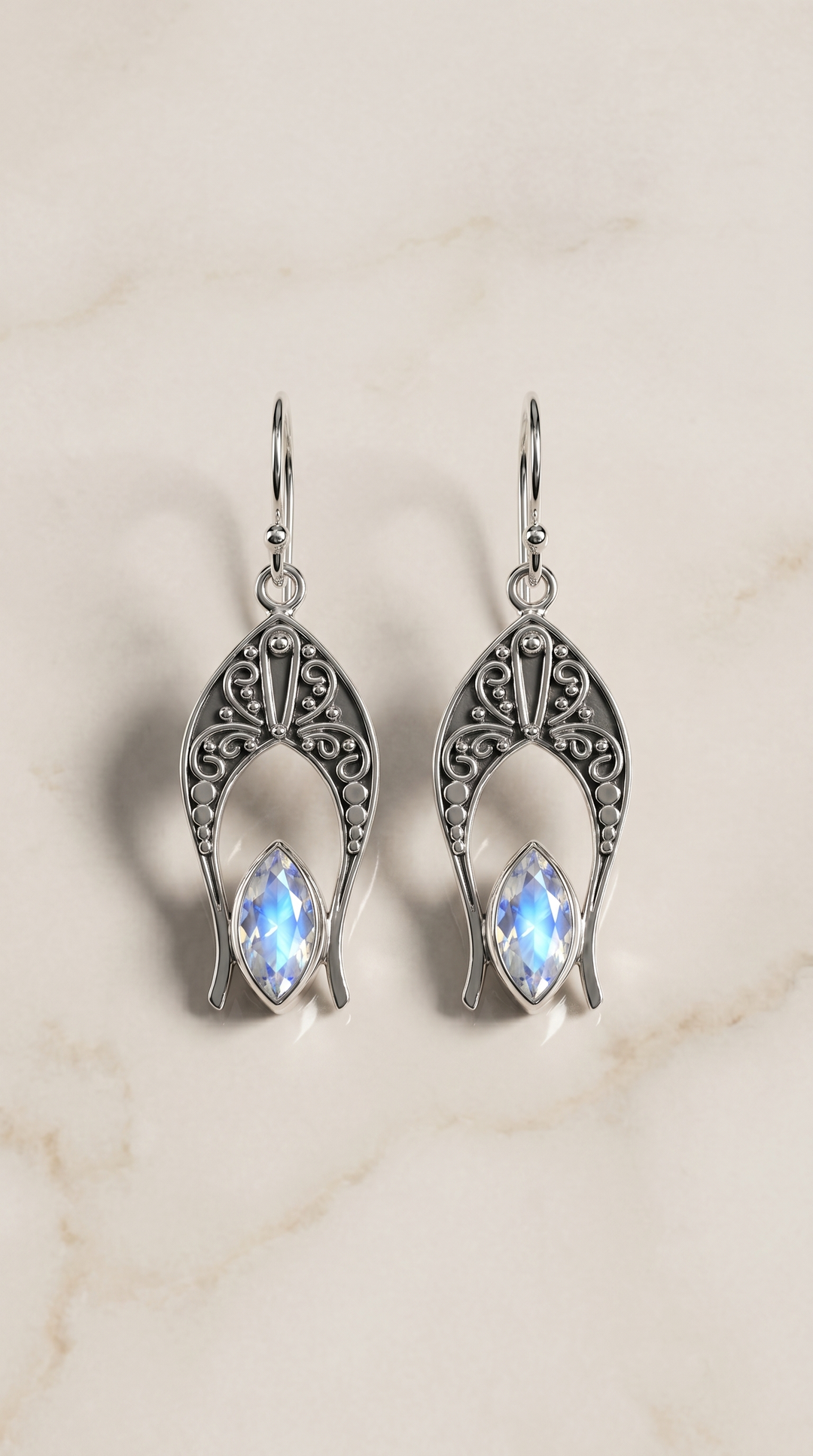 Lunelle | Bali Handcrafted Moonstone Earrings